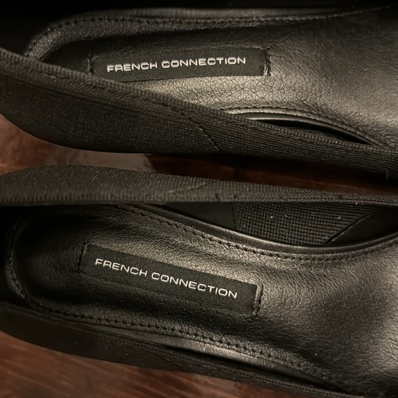 French connection brand new black heel 1 inch heel shoes size 8 women’s - Picture 3 of 5